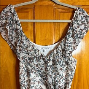 Rebecca Minkoff Jessica Floral Wrap Ruffle Dress Womens Size Medium